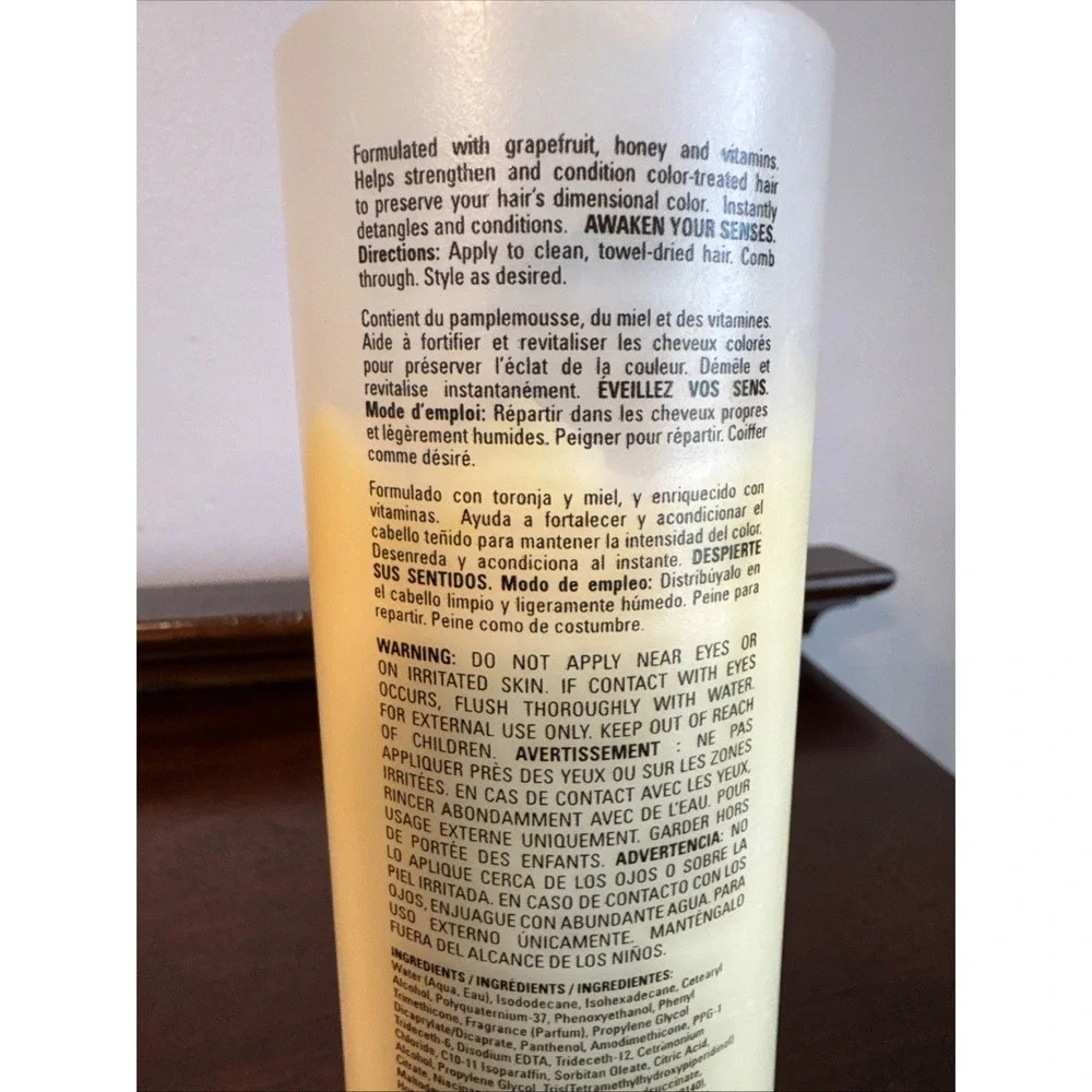 Rusk Sensories Brilliance Color Protecting Leave In Conditioner Honey 13.5 Oz
